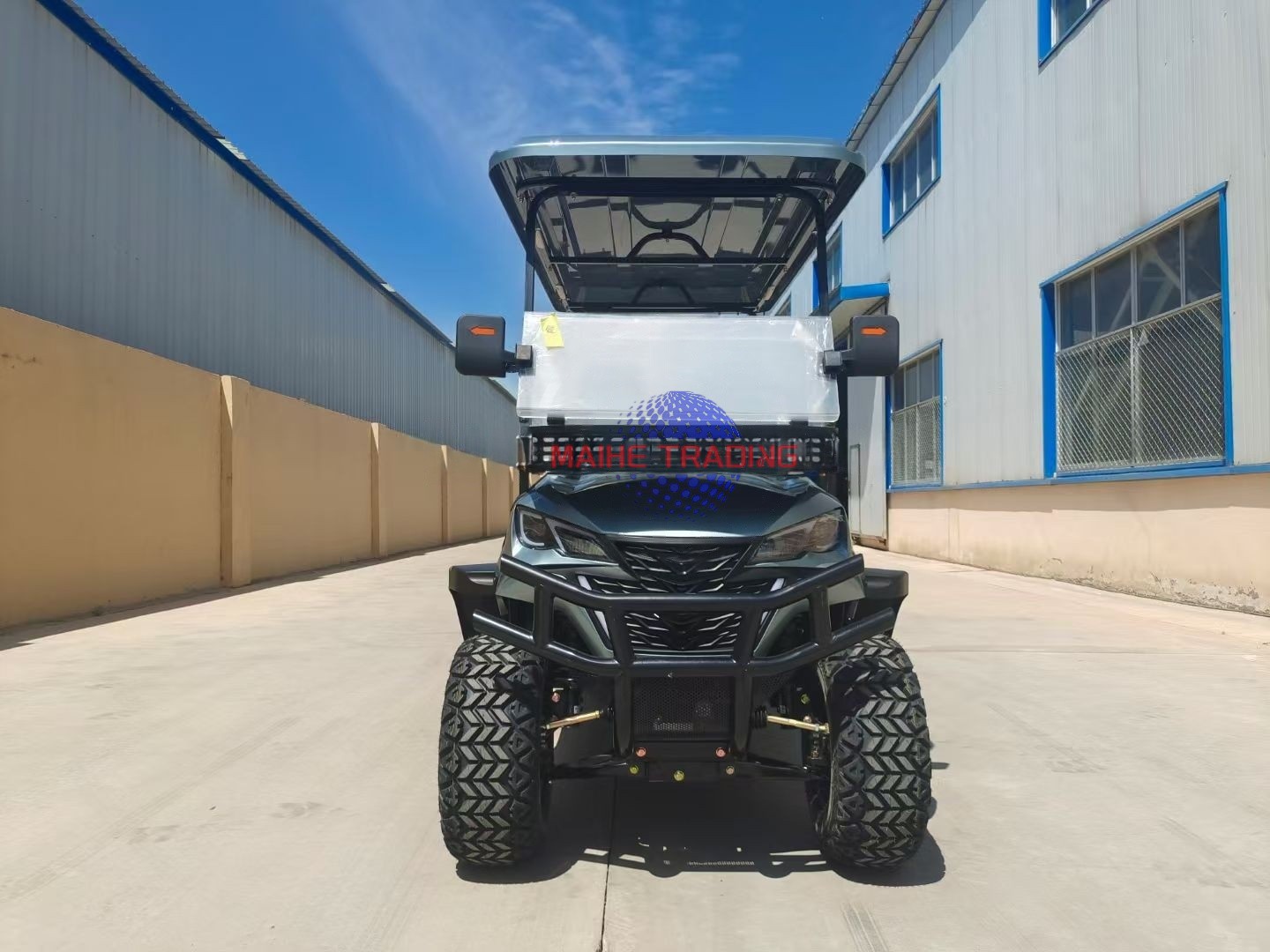 8 Person Electric Heavy Load Strong Frame King Golf Cart with High Efficiency Motor 70-90km Range for Industrial Park
