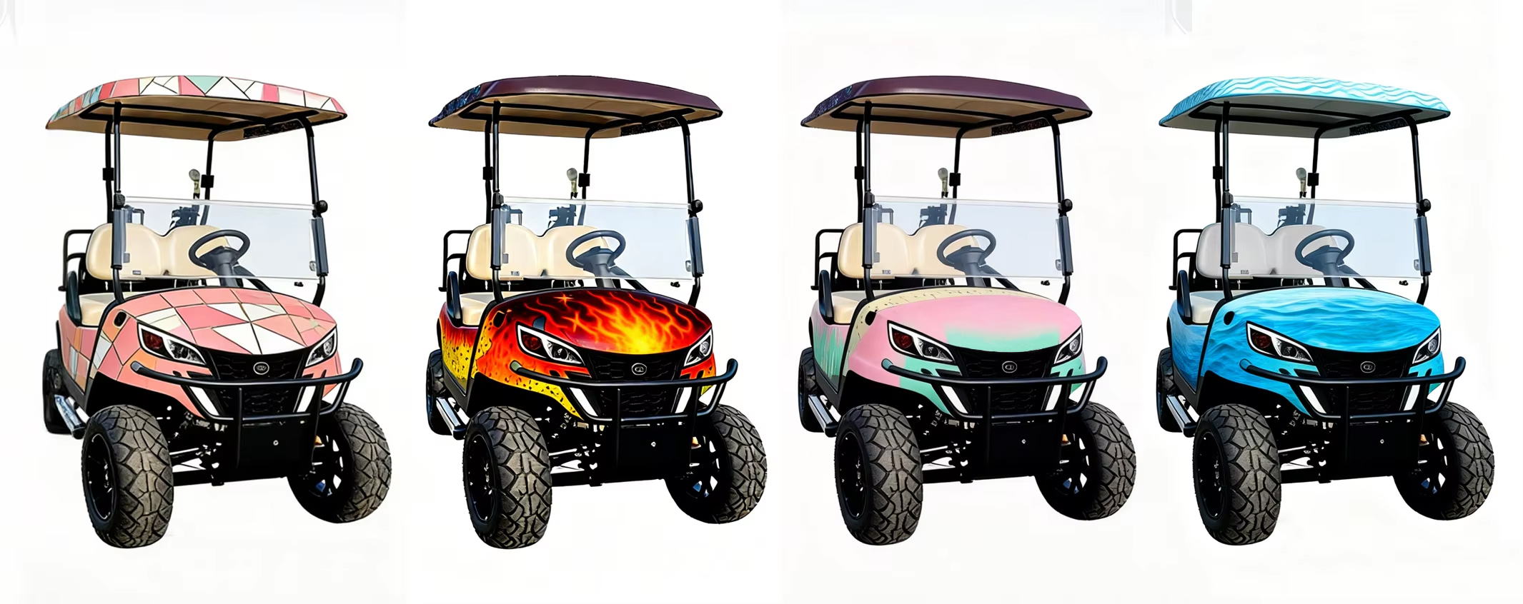 Electric Golf Cart Scene