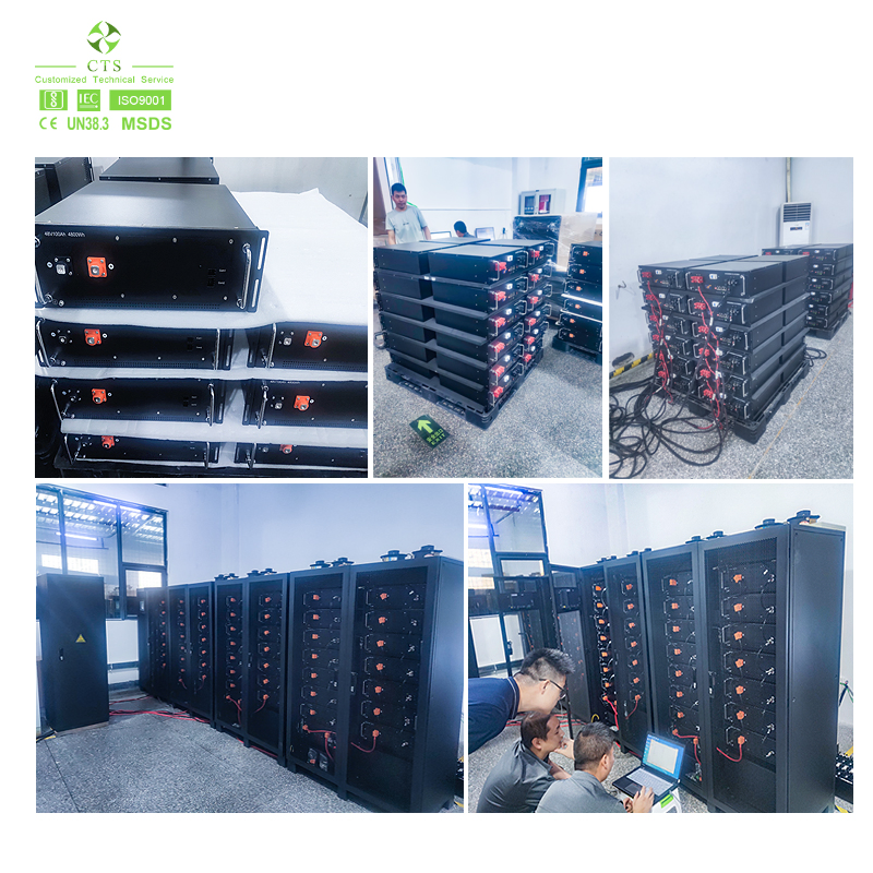 Cts 24V 48V 280ah LiFePO4 Solar Battery Storage System for Server Rack