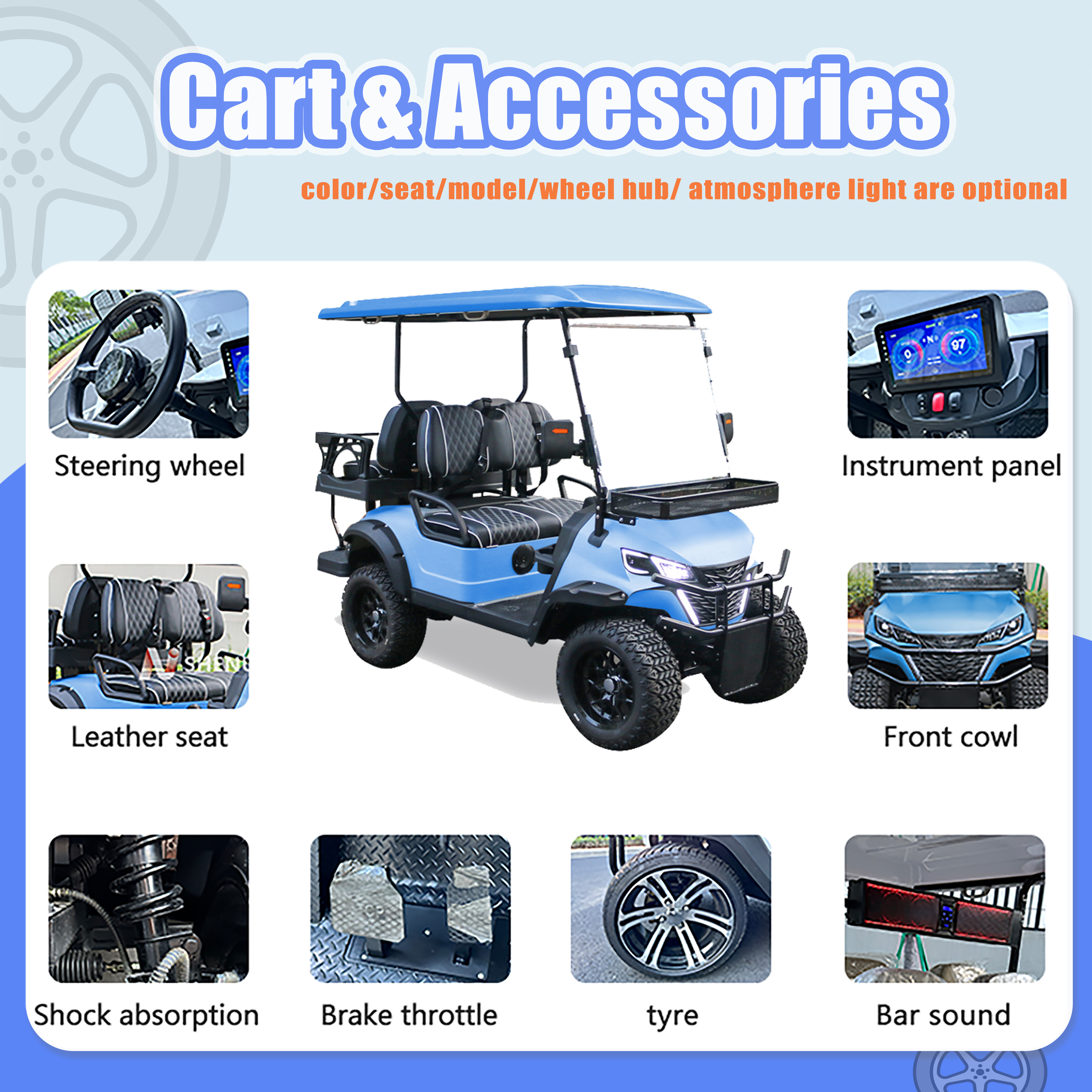 Gas Golf Cart 400cc - EPA CARB DOT Triple Certified Power System &amp; Industrial Terrain Fleet Solutions