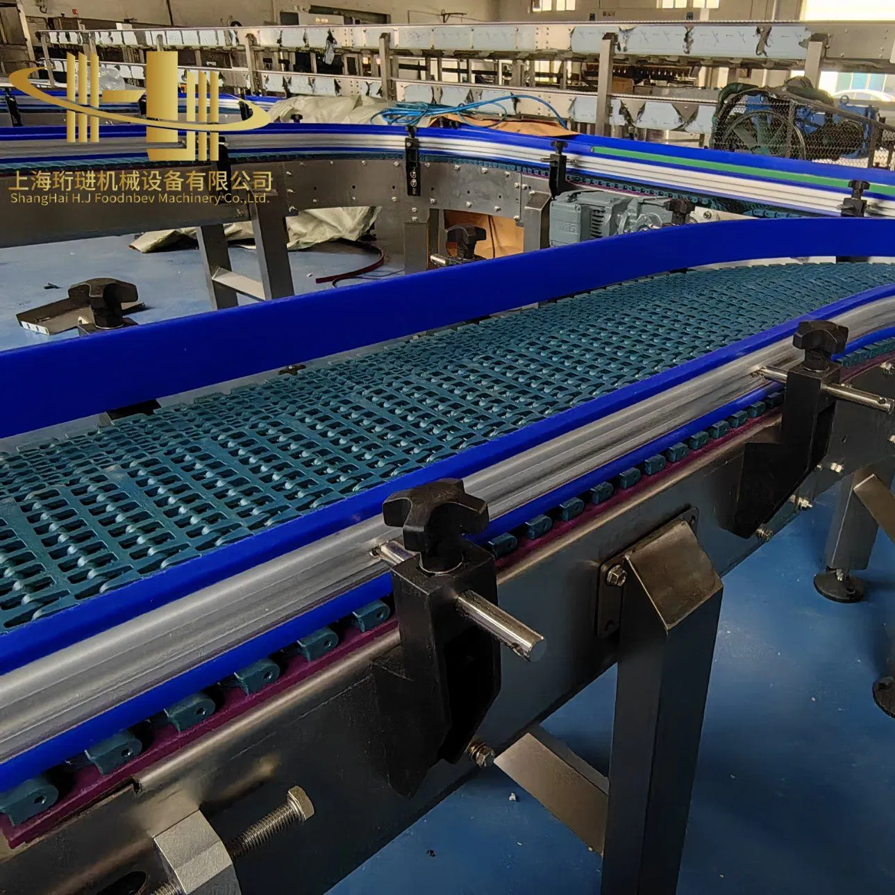 Powered Modular Belt Conveyor System for High Speed Sorting of Boxed Food Compatible with Packaging Machine