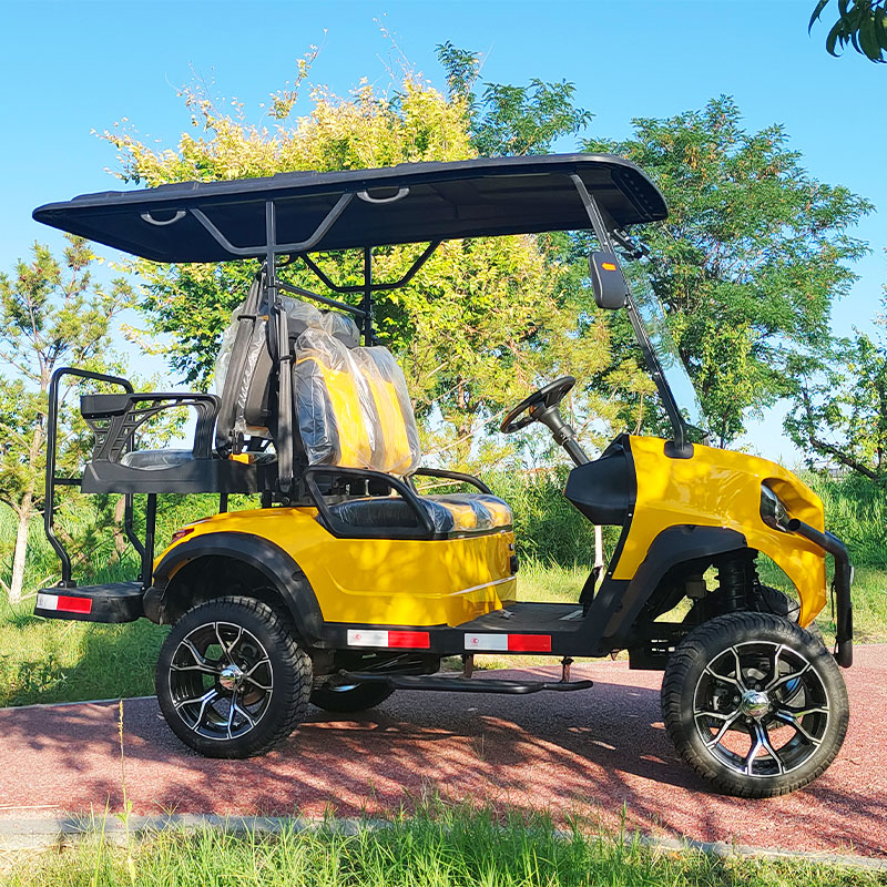 Street Legal Kinghike New Design LSV Electric Golf Cart with Metal Frame 72V AC Motor 90km Range CE Certified