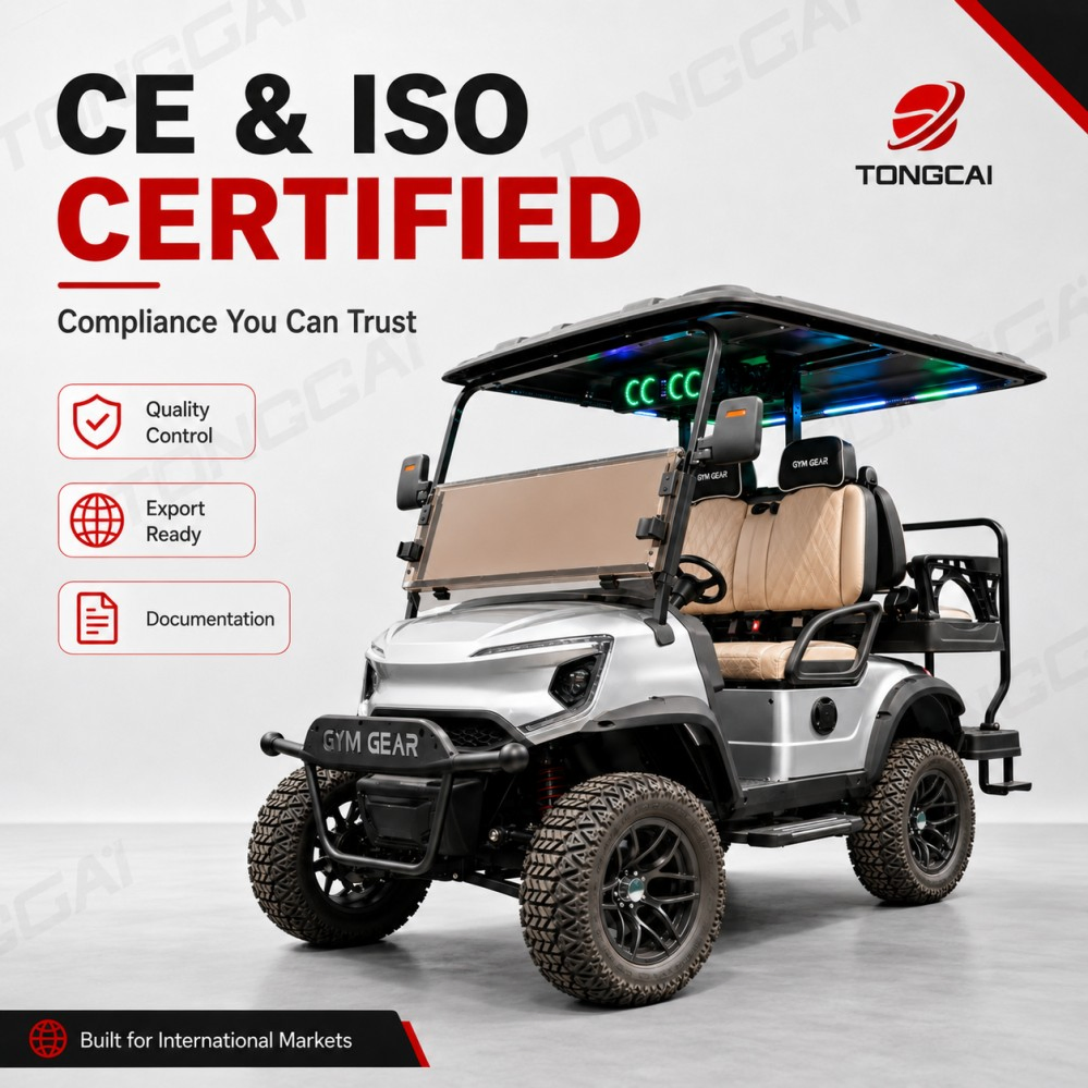 Tongcai &amp; Kepler Classic 4-Passenger Retro Electric Golf Cart Timeless Design, Modern Comfort, Perfect for Resorts, Events &amp; Leisure Tours Electric Golf Cart