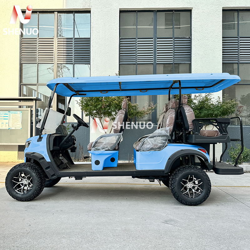 6 Seater Off-Road Electric Golf Cart 72V, Solar Powered with Lithium Battery