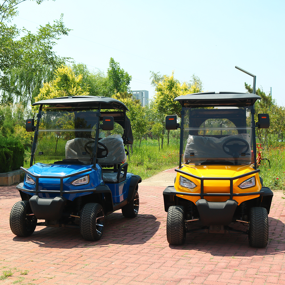 48V Lead Acid Battery Electric 2 Seater Golf Cart Off-Road Hunting Cart Competitive Golf Car CE Certified 30-50Km/h