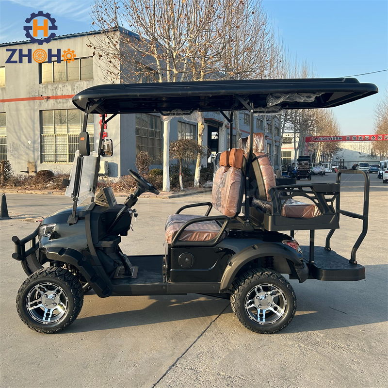 Smart Electric Golf Vehicle GPS Tracking Fleet Management Energy-Saving Tech 3-4 Seats 90km Range Soft Cushioned Seats for Club
