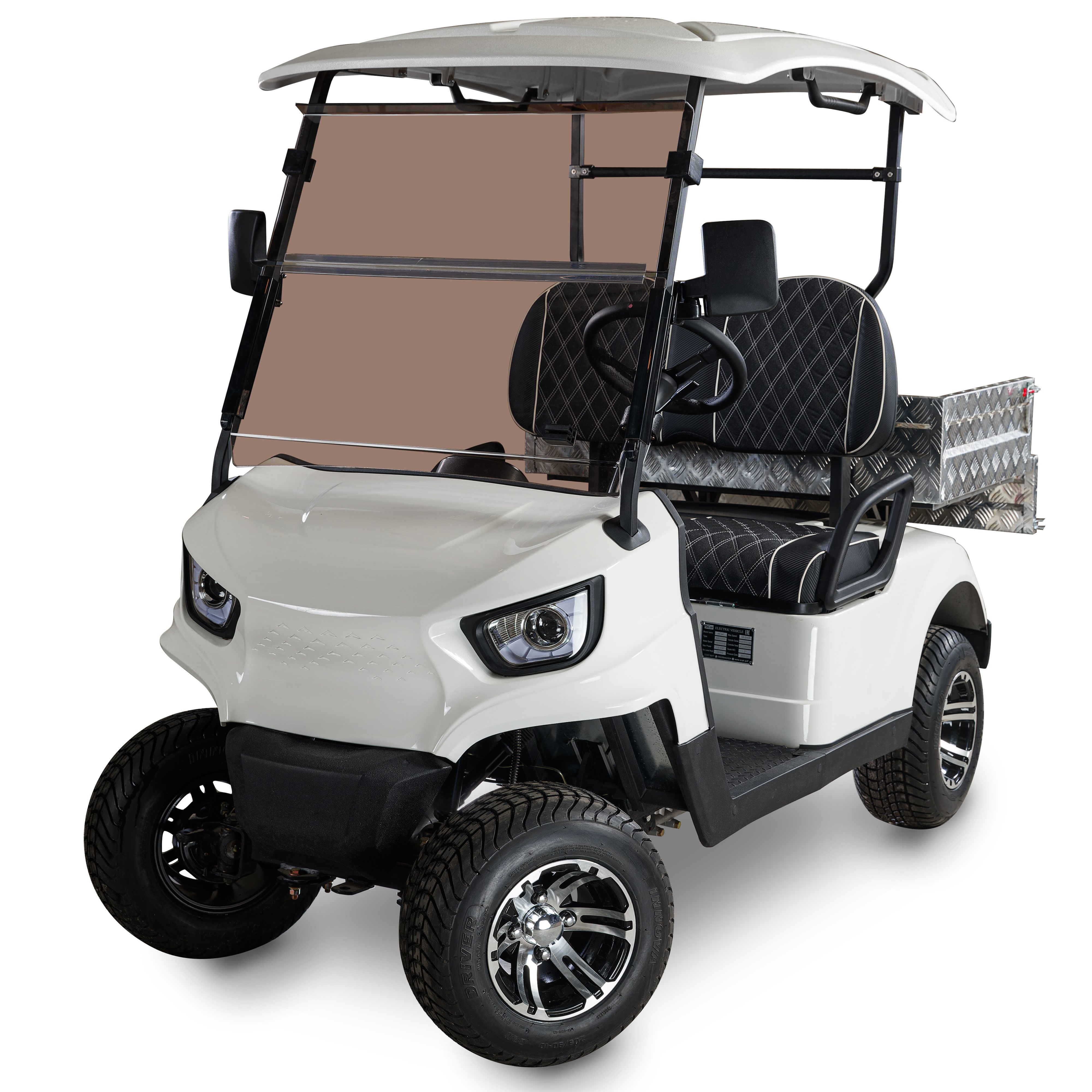 2 Seater Small Electric Golf Cart with Rear Cargo Bed at Good Price