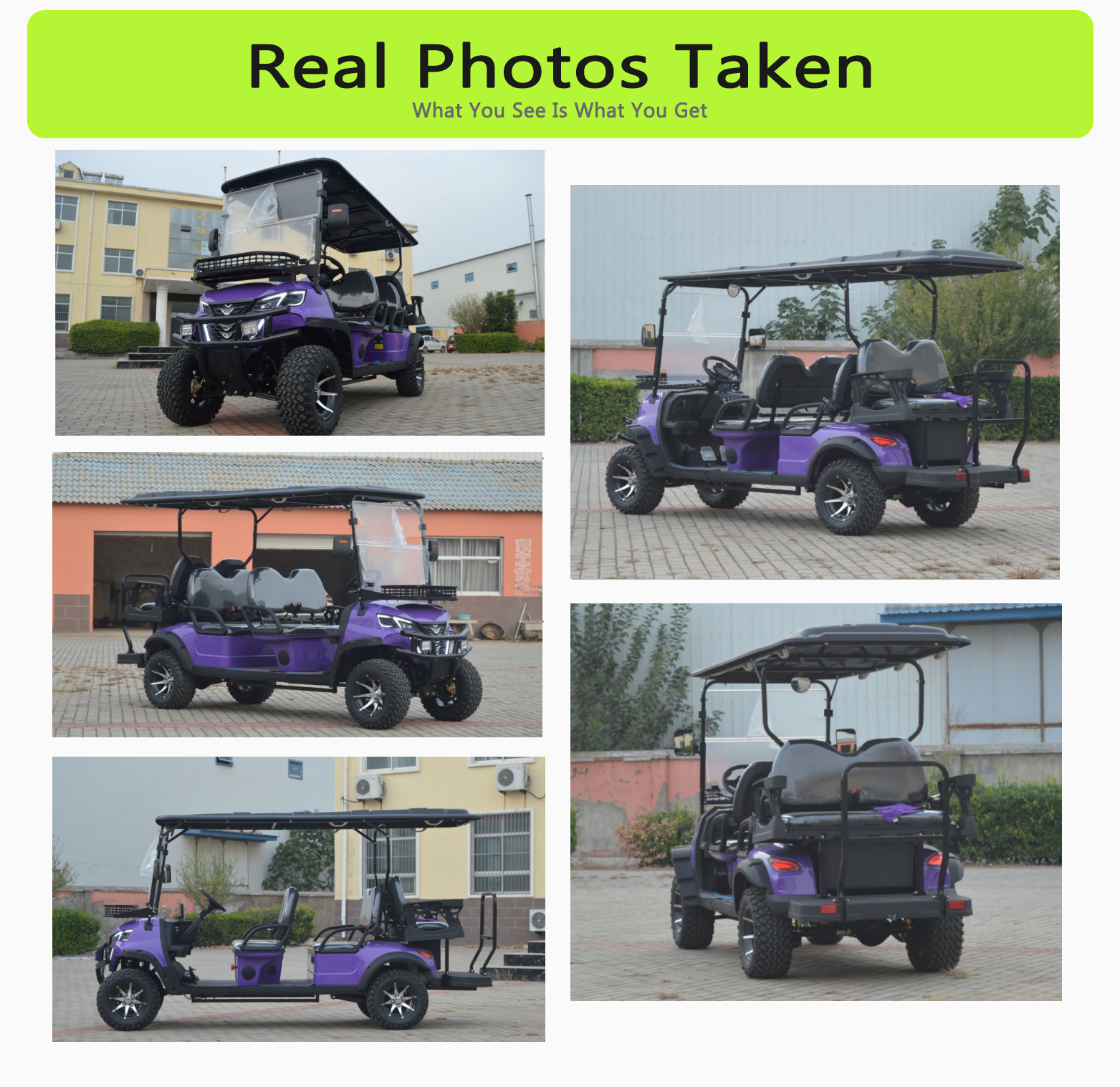 Electric golf cart design