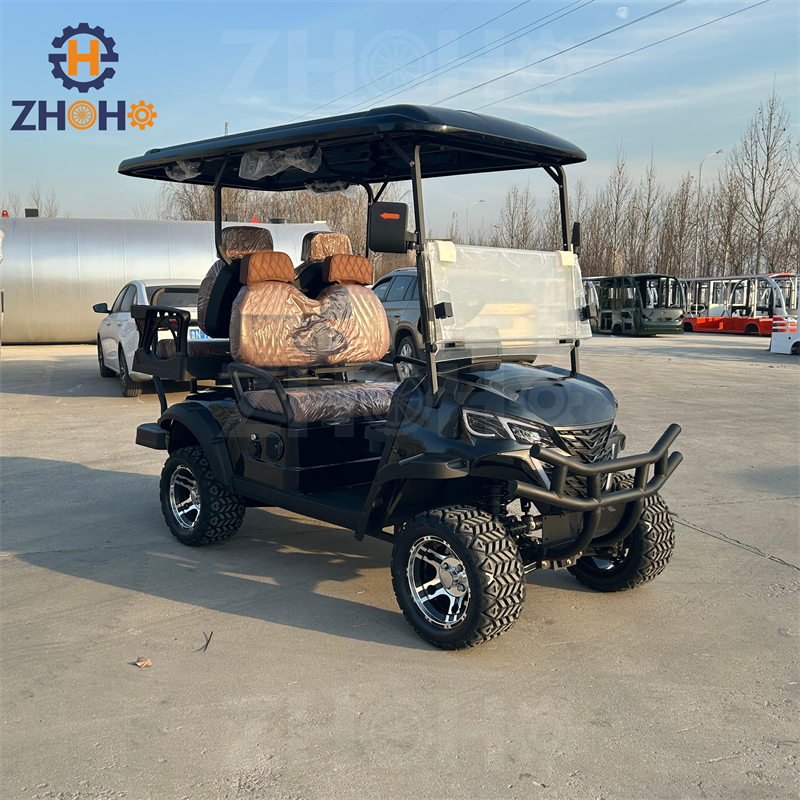 Smart Electric Golf Vehicle GPS Tracking Fleet Management Energy-Saving Tech 3-4 Seats 90km Range Soft Cushioned Seats for Club