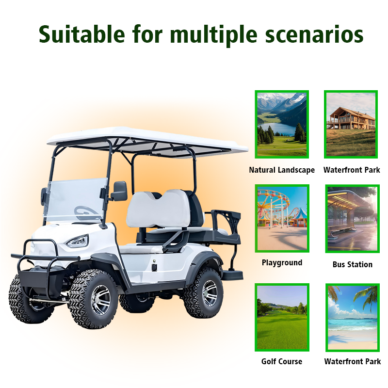 Tarion OEM/ODM Factory Direct Electric Lifted 4 Seater Golf Cart Off-Road Tires 90km Range 35KM/H Speed Wholesale Custom Options