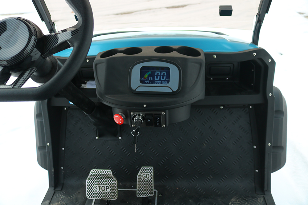 Huanli Brand 48V Solar Power Electric Golf Cart with 5KW Motor Lead Acid Battery 3-4 Seat Models 80-100km Range CE Certified