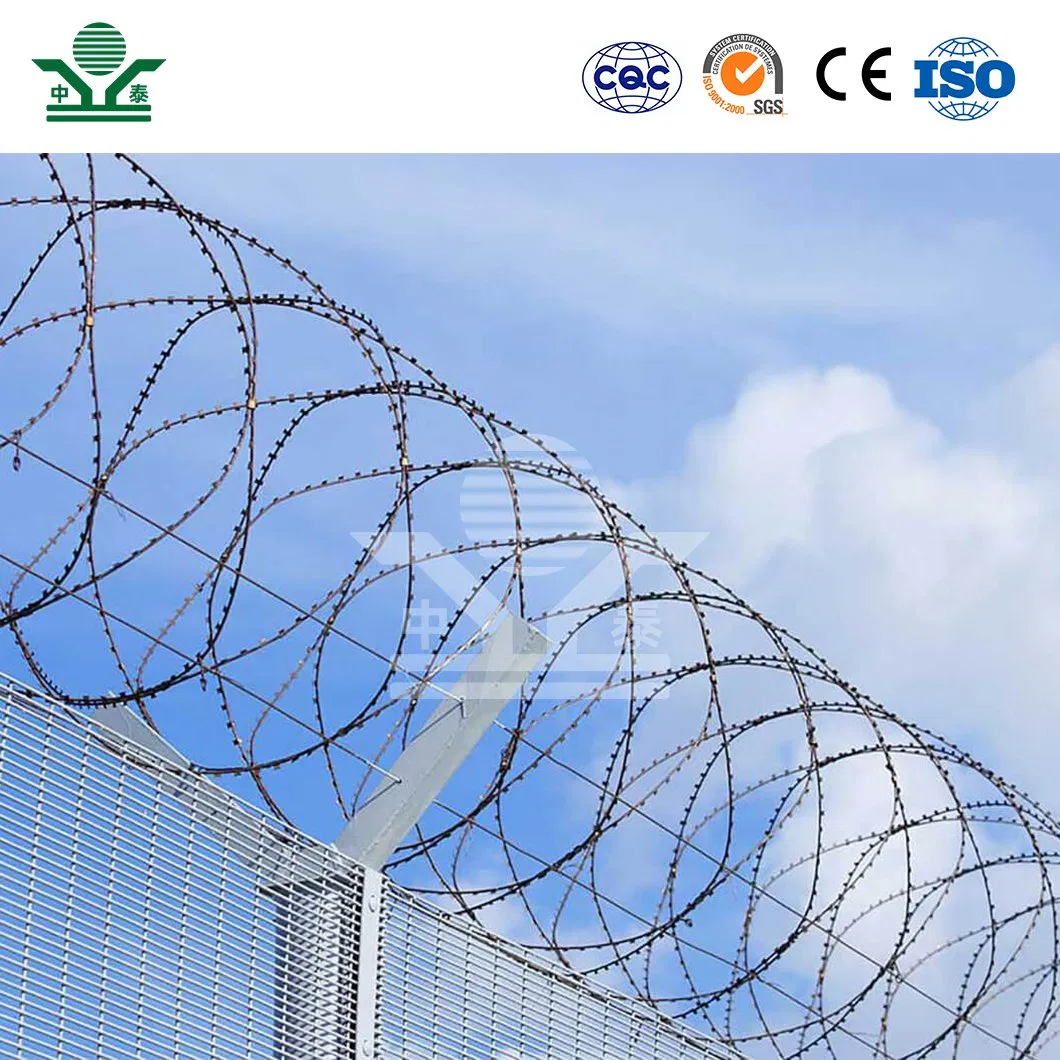 Zhongtai Barbed Wire Double Strand China Manufacturers 28 Inch Coil Diameter Strand Barbed Wire Used for Swimming Pool Security Fence
