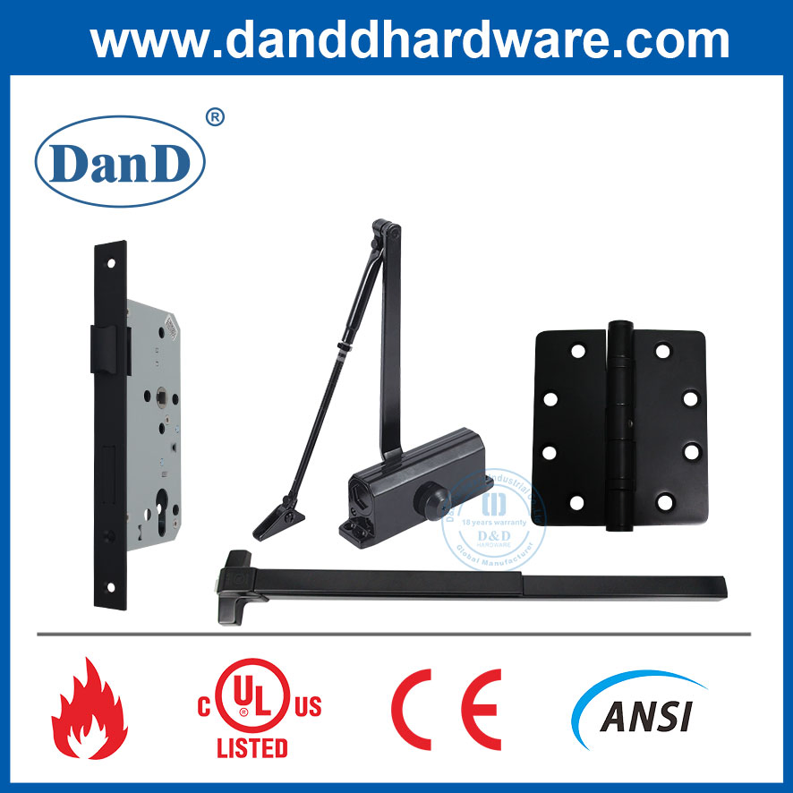 Modern CE UL Fire Rated Furniture Fitting Guangdong Zinc Alloy Folding Door Closer Cabinet Window Hardware OEM Turkey Glass Sliding Door Accessories Security