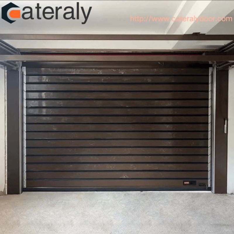 Large Thermal Insulated Rapid Closing Aluminum Shutter for Warehouses Door Hot Sale Industrial PU Overhead Automatic Aluminum Excellent Hard High Speed Spiral S