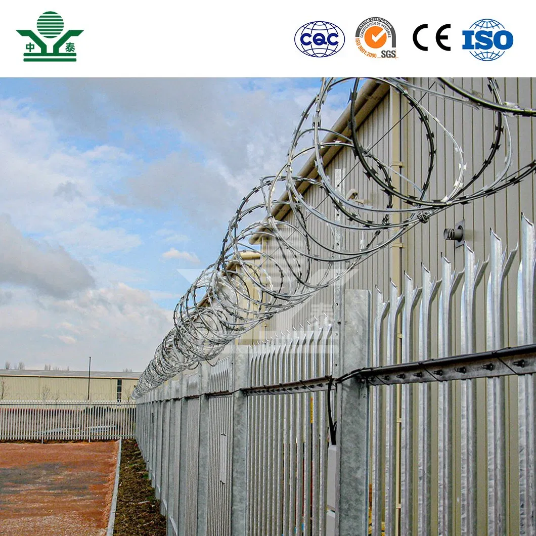 Zhongtai Heavy Duty Barbed Wire China Manufacturers 8m Length 12.5 Gauge 4 Point Barbed Wire Used for Green Metal Security Fencing