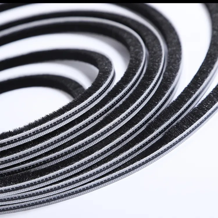 Customized Cutting Door Window Weather Strip for Apartment Office Hotel Good Viscosity Self-Adhesive Seal Strip with Fin