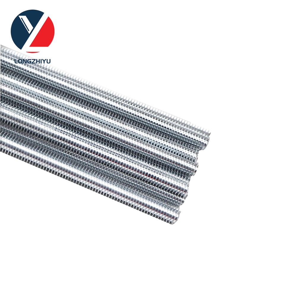 Threaded Rod Black Zinc Plated Carbon Steel Fastener Stud Thread Rod