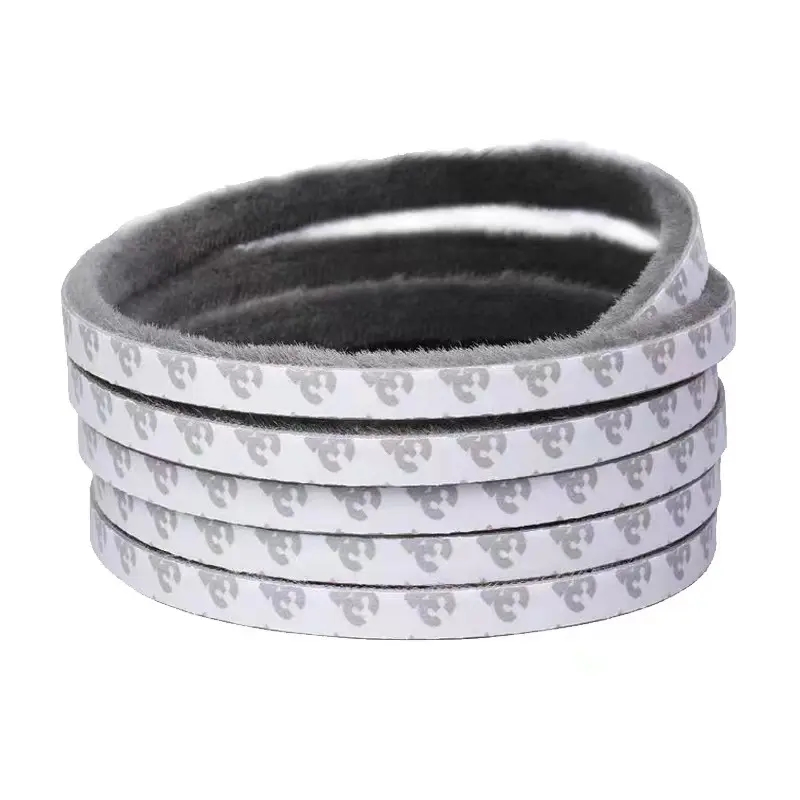 Customized Cutting Door Window Weather Strip for Apartment Office Hotel Good Viscosity Self-Adhesive Seal Strip with Fin