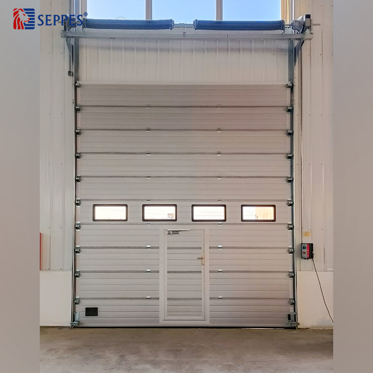 Industrial Automatic Thermal Insulated Vertical Lifting Sectional Overhead Garage Door