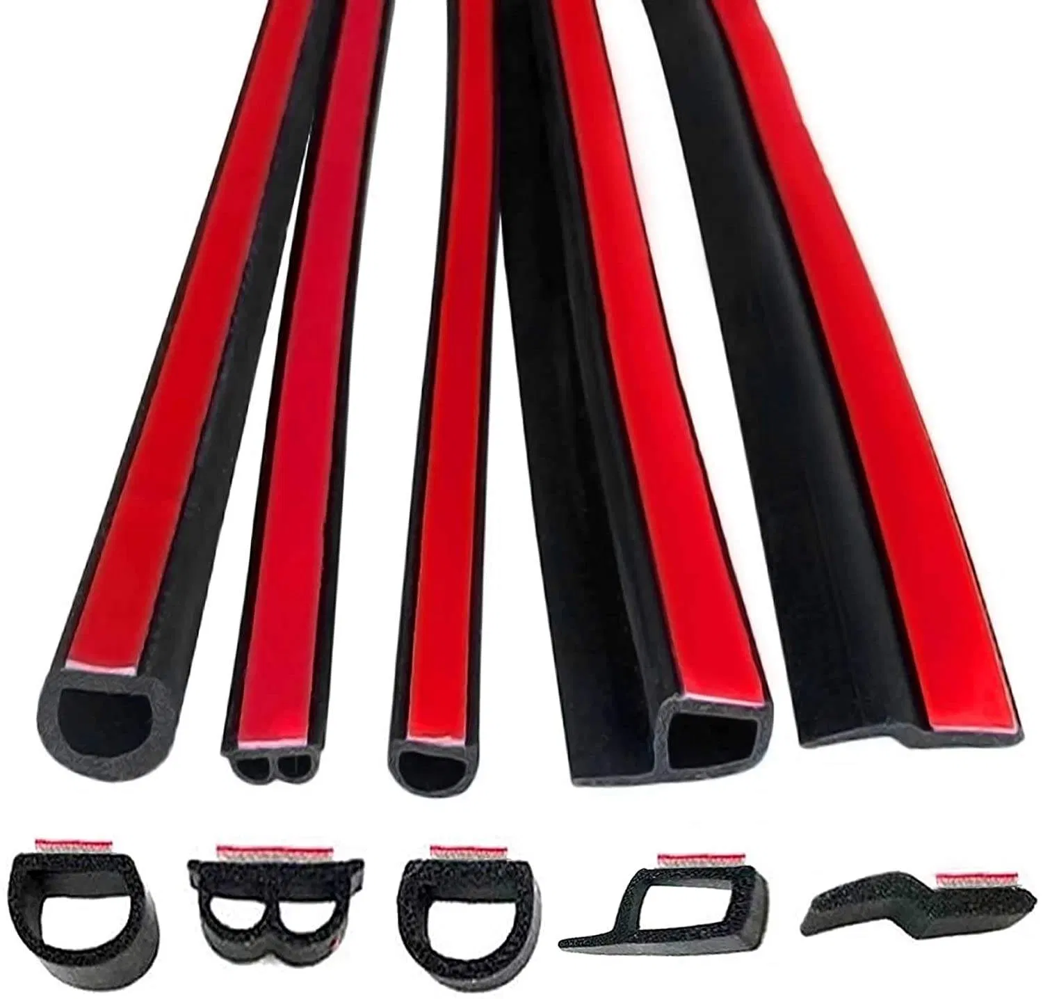 Premium Black Self-Adhesive Weather Stripping for Doors and Windows