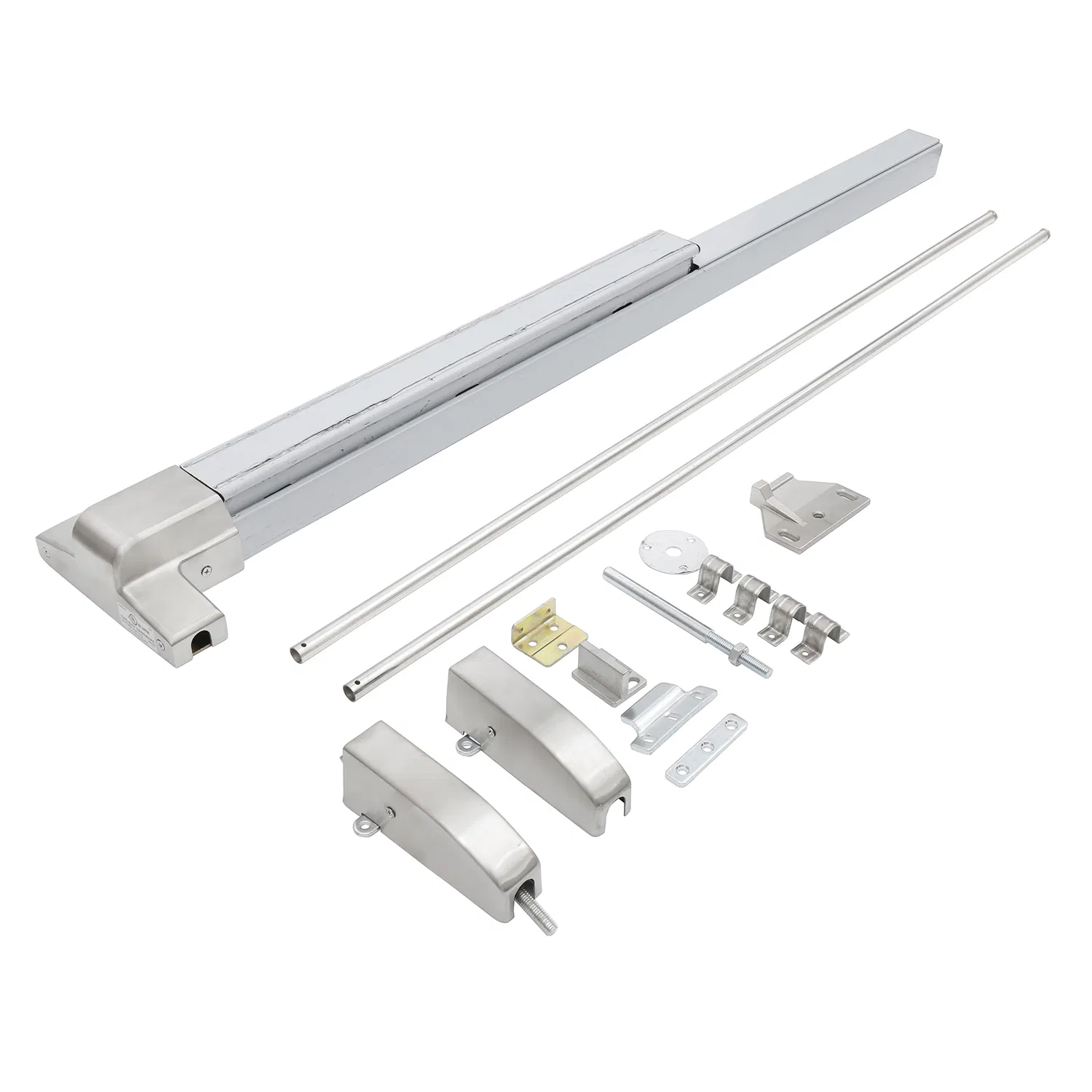 UL Certificate Escape Commercial Door Fire Rated Push Touch Bar Vertical Rod Panic Exit Device