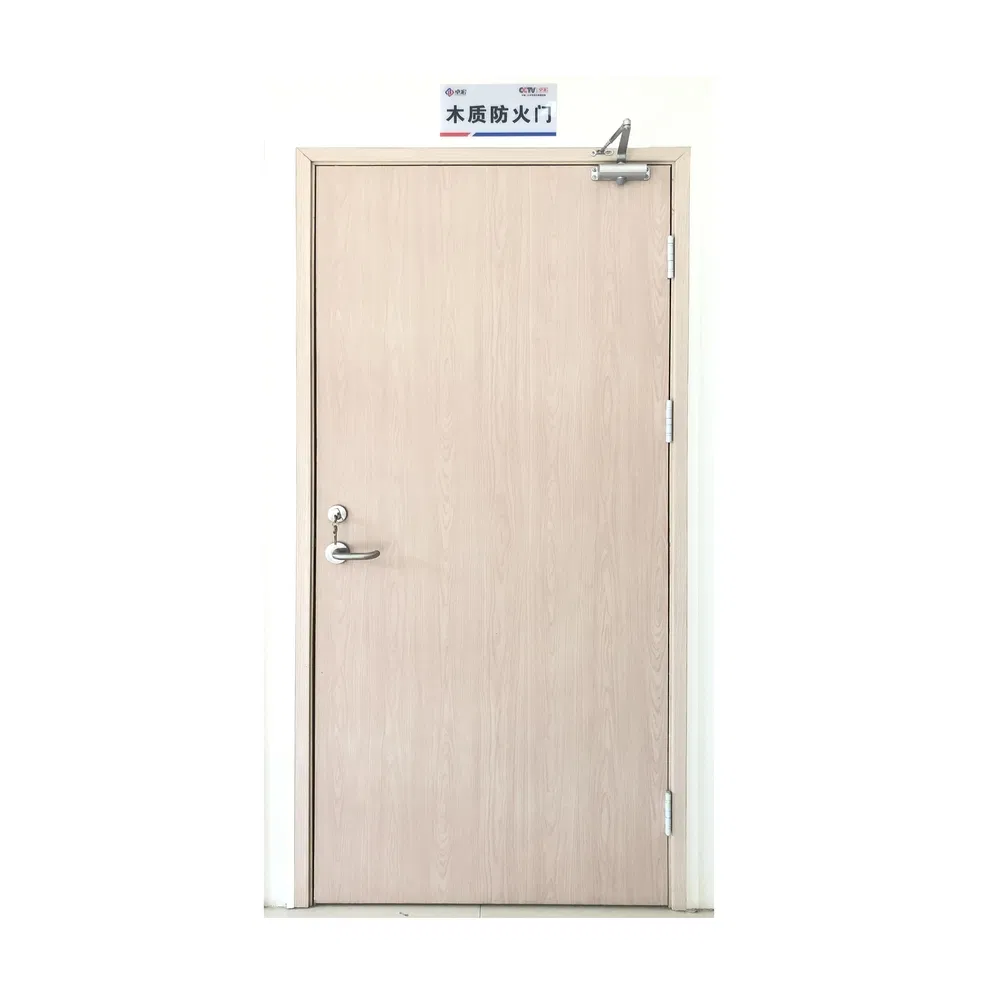 Deformation-Resistance Customized Fire Rated Solid Wood Flush Door for Hotel Guest Rooms