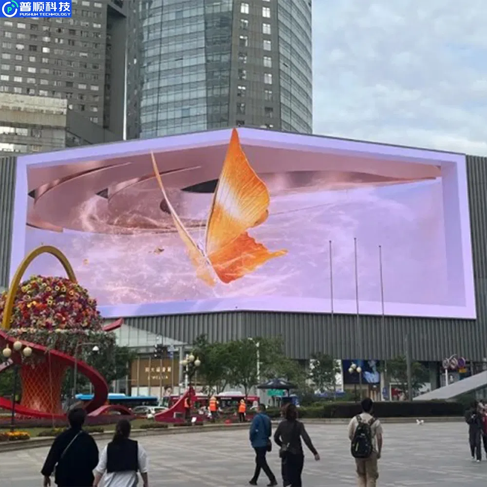 Pushunled Outdoor Commercial Advertisement Large Advertising Fixed LED Display