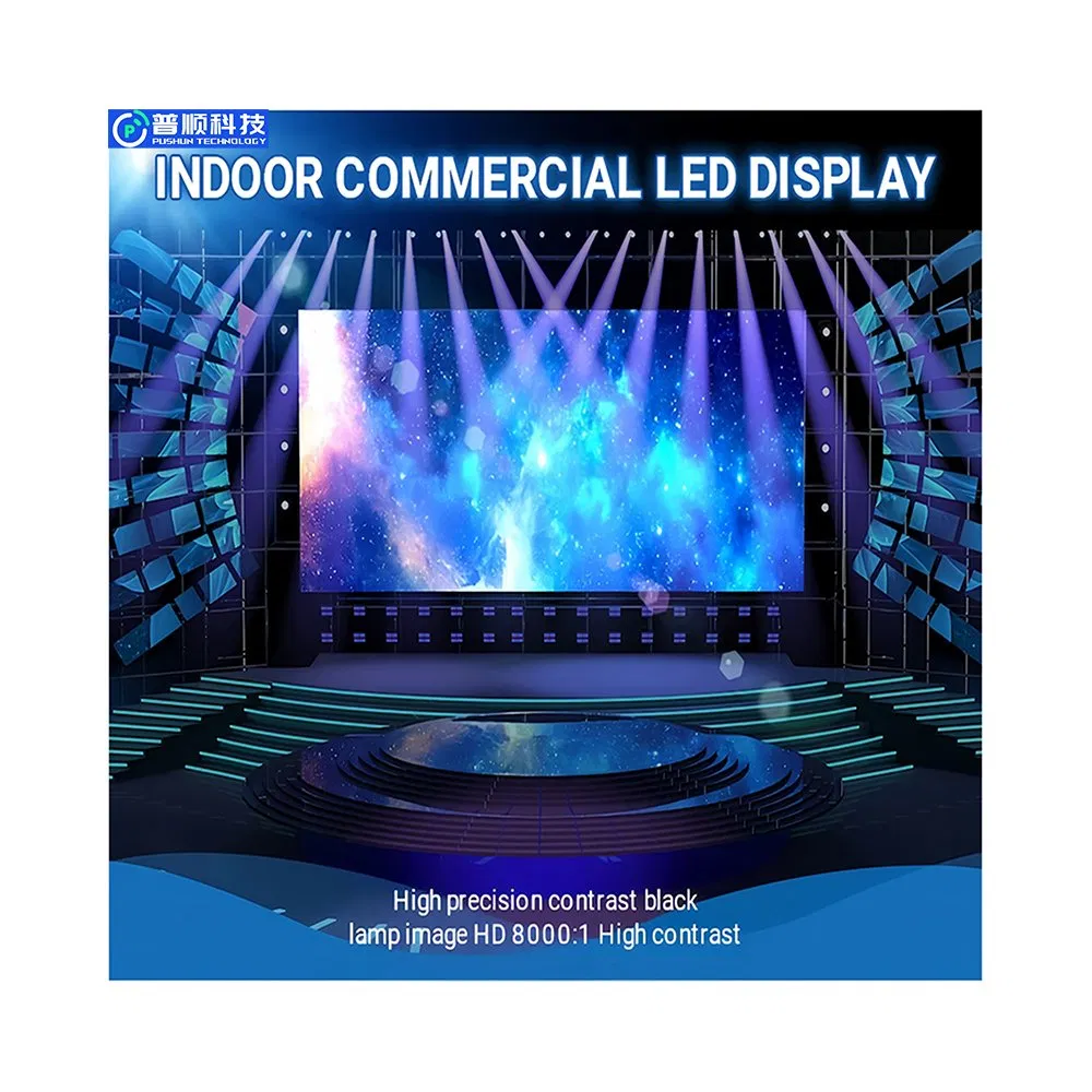 Pushunled Hot Sale Indoor LED Display High-Resolution LED Screens for Advertising Events Commercial Use
