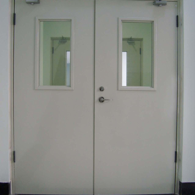 Safe Steel School Gate Fire Rated Classroom Protection Steel Door with Locking System