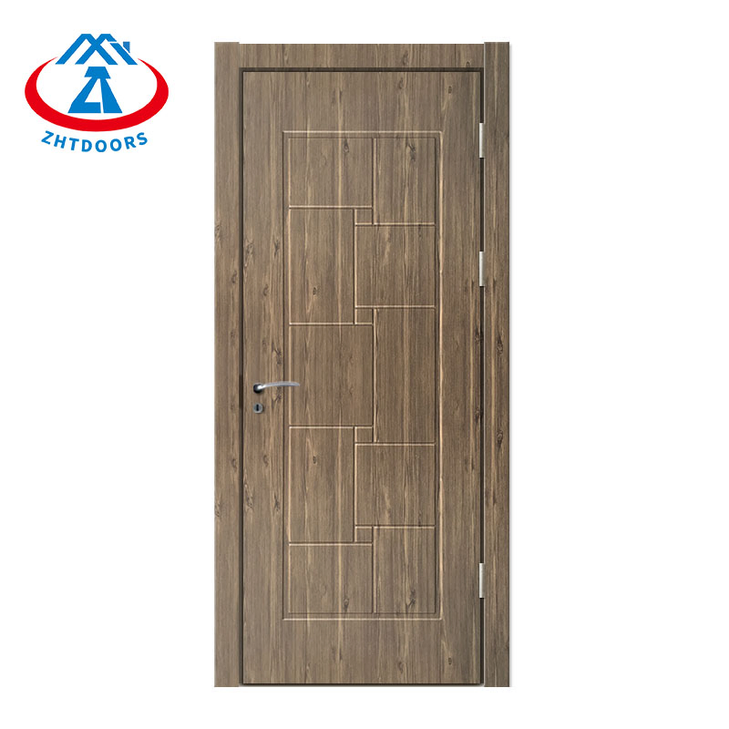 BS Certificated Zhtdoors Direct Manufacturer High Durability Excellent Quality Wood Fire Rated Door Fire Rated Wooden Laminate Door