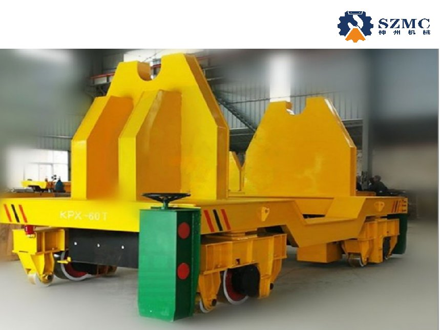 Szmc Brand 17ton 20ton 50ton VFD Motor Battery Electric Power Flat Transfer Cart