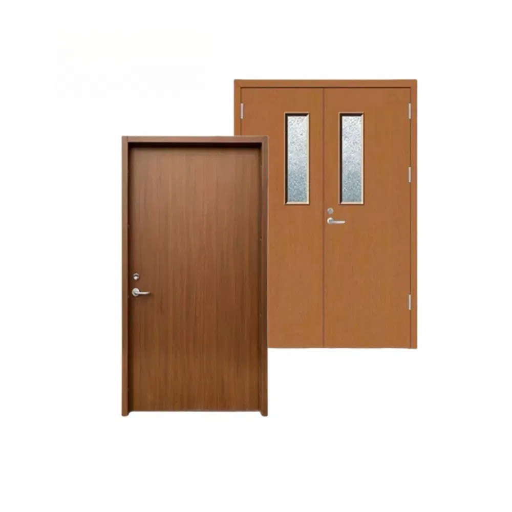 Deformation-Resistance Customized Fire Rated Solid Wood Flush Door for Hotel Guest Rooms