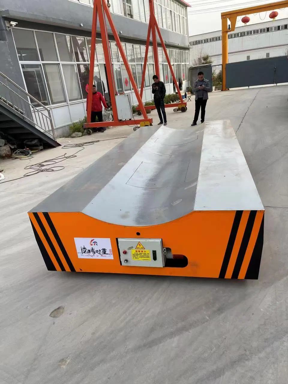 Szmc Brand 11ton 15ton VFD Motor Battery Electric Power Flat Transfer Cart