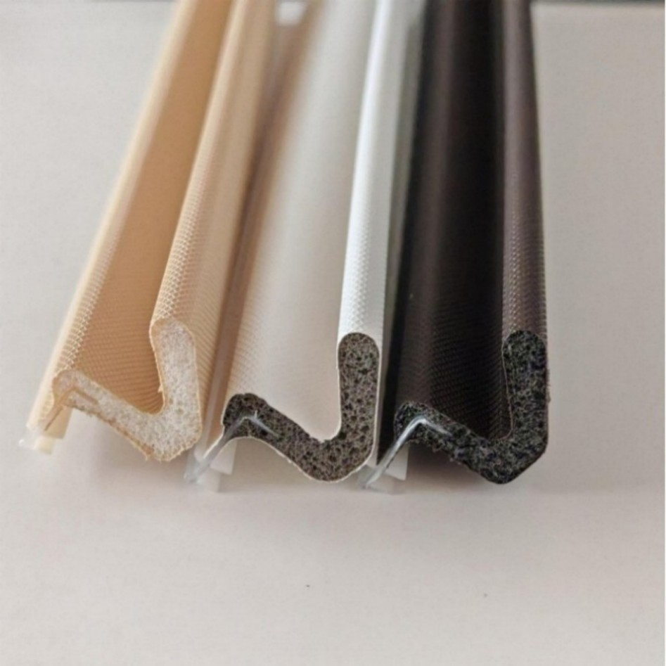 Brown Wooden Door Sealing Gasket with PU Foam Weatherstripping