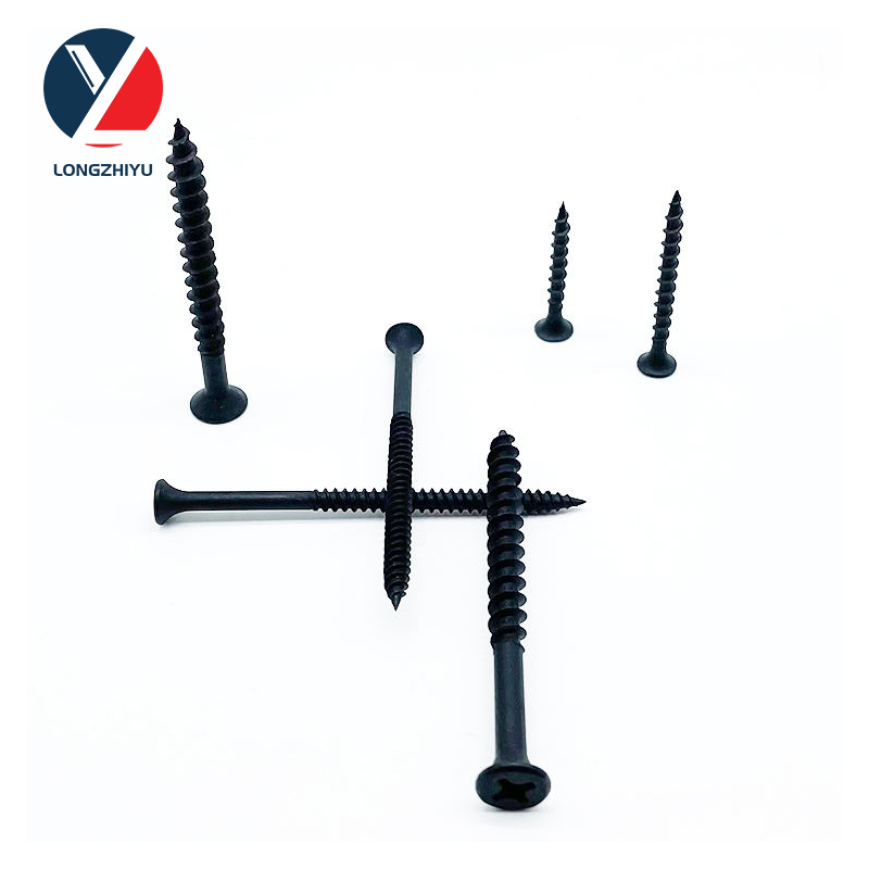 Flat Head Phillips Half Thread Wood Screw Yellow Zinc Gypsum Board Dry Wall Drywall Screws