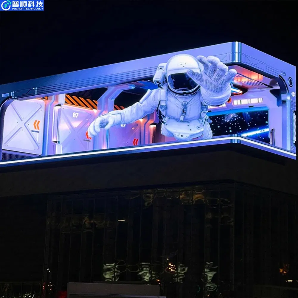 Pushunled Outdoor Commercial Advertisement Large Advertising Fixed LED Display