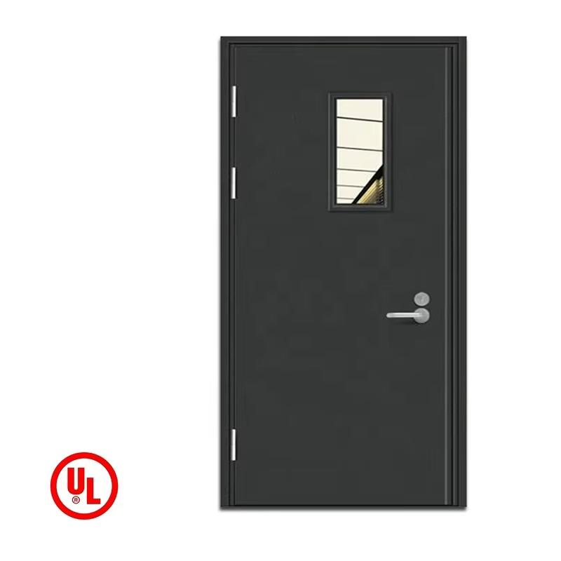 Emergency Exit Fireproof Metal Door Steel Fire Rated Escape Doors for Hotel, School, Hospital, Apartment
