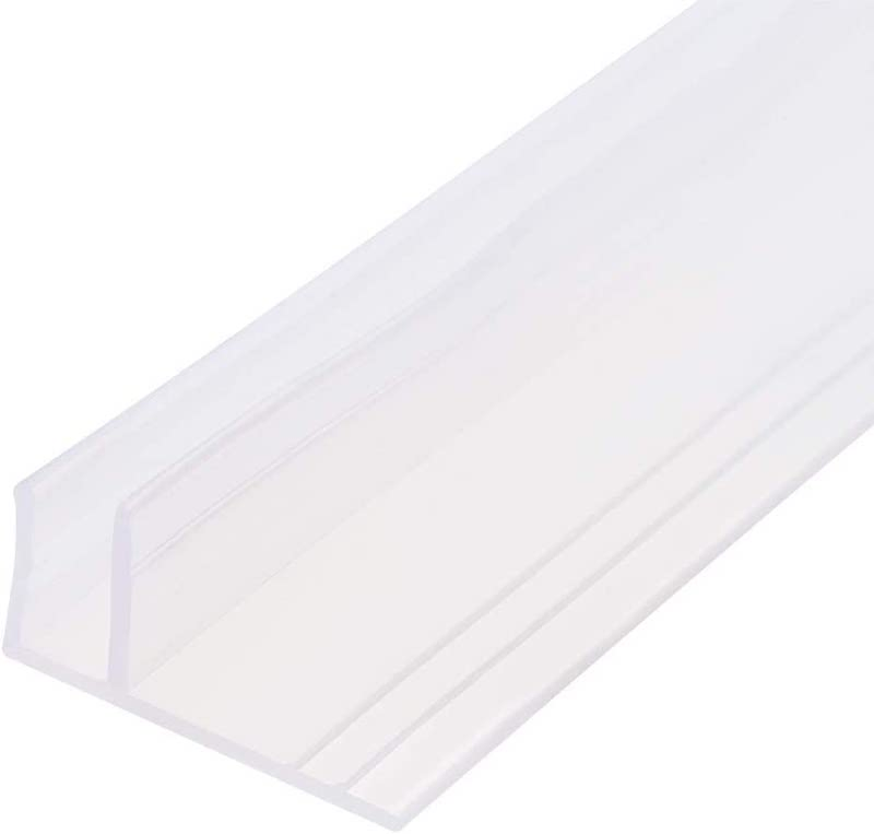 Frameless Shower Bottom Side Seal Strip F-Type Glass Bottom Seal Door Sweep