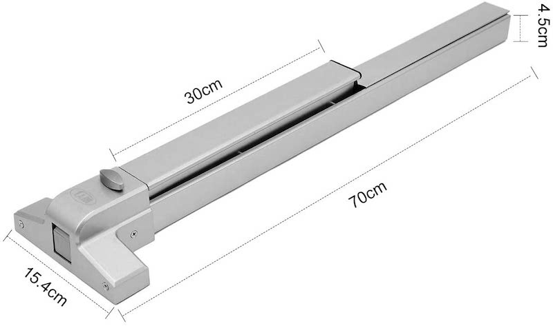 Stainless Steel Commercial Emergency Door Push Bar Panic Exit Device