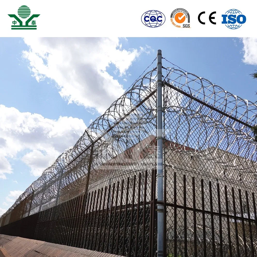 Zhongtai Custom Ring Barbed Wire China Suppliers 730mm Coil Diameter Ribbon Barbed Wire Used for Backyard Security Fence