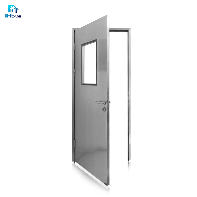90 Minutes MDF Veneer Door Fire Rated Stainess Steel Fireproof Door