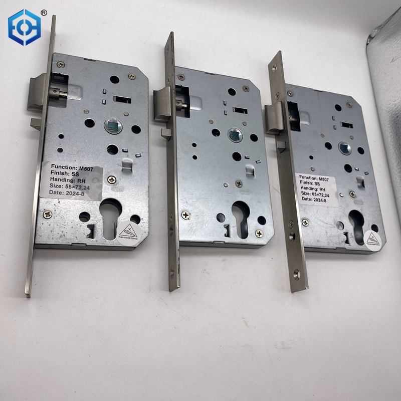 Fire Rated 3 Lever Mortice Door Lock 5572mm Sash Nickel