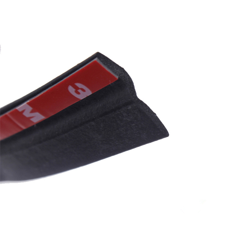 Self-Adhesive D Shape Soundproof Rubber Foam Weather Strip for Car Door and Window