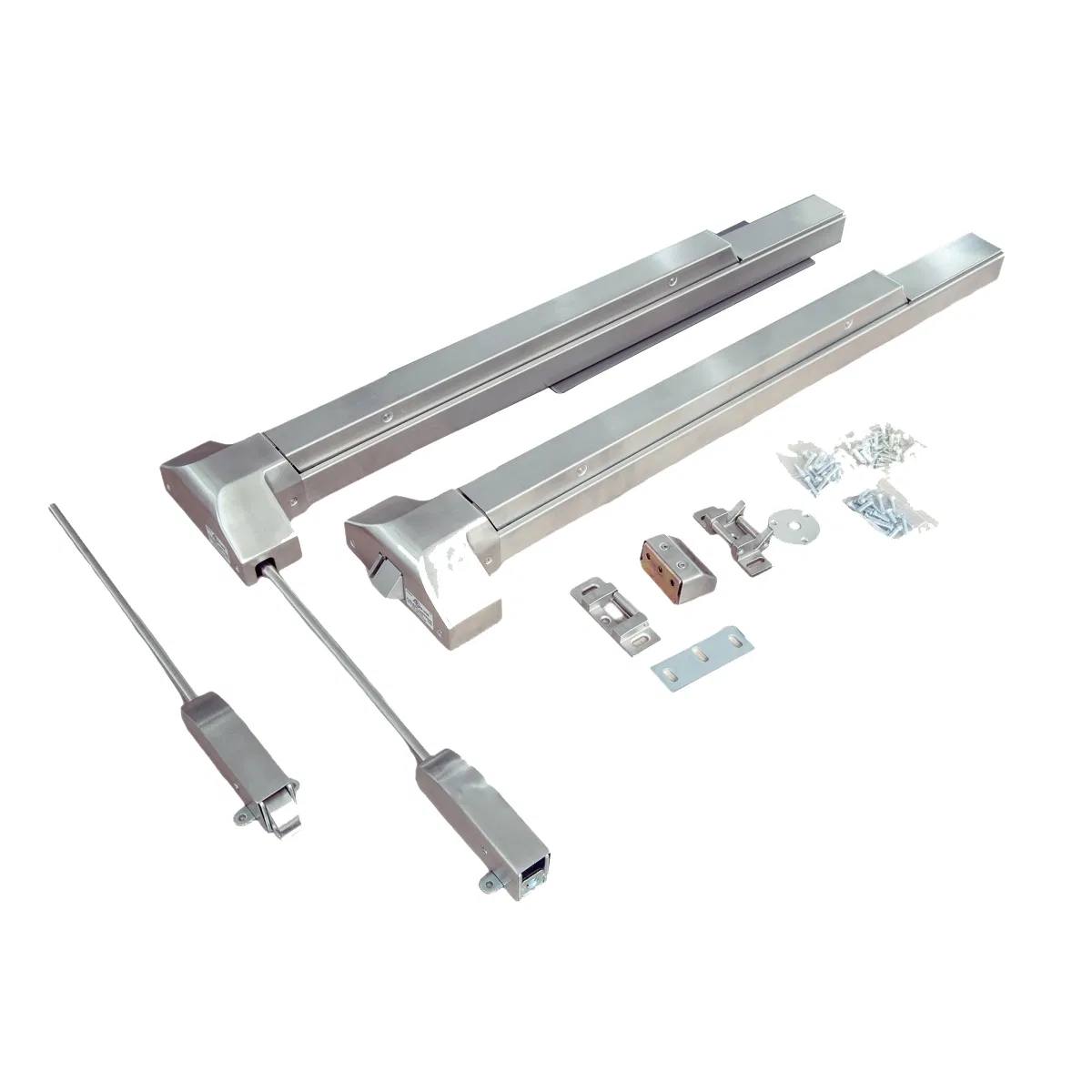 Commercial Door Push Emergency Panic Push Bar Lock with Exterior Lever Lock Key Parts for Panic Exit Device