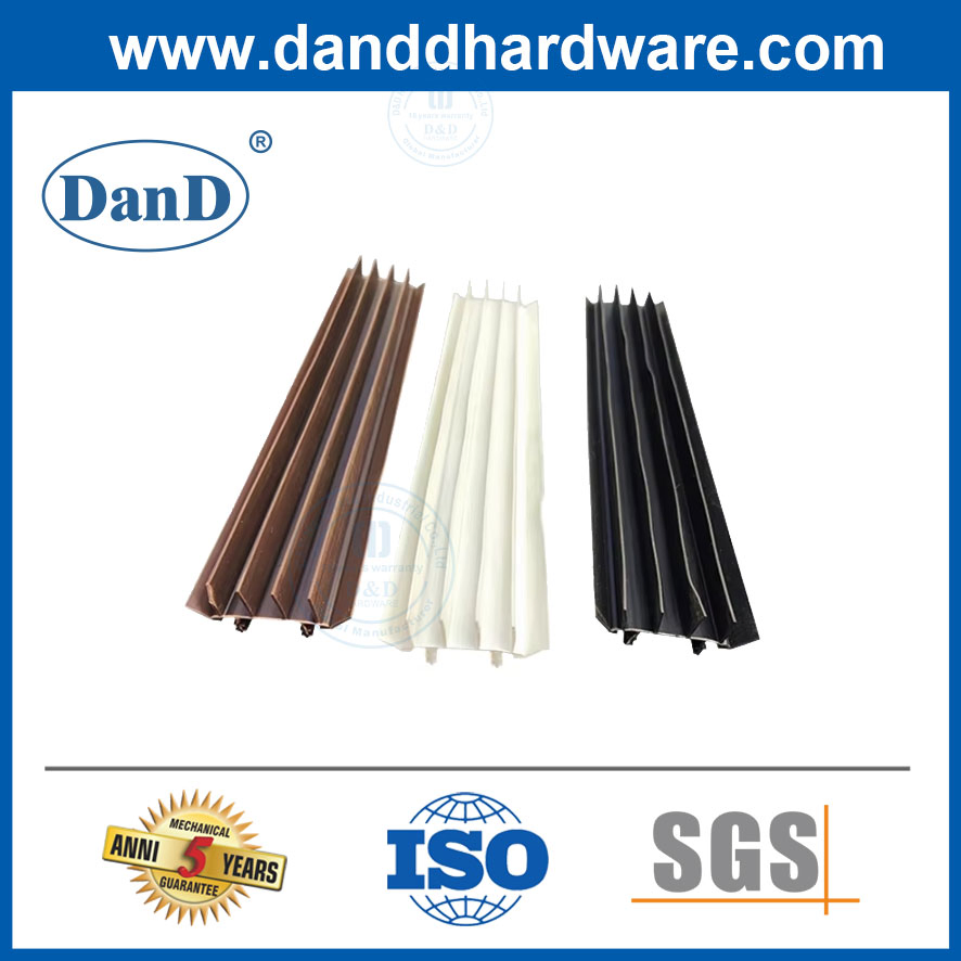 PVC Door Sealing Strip Easy Installation Door Bottom Sweeps for Single Doors