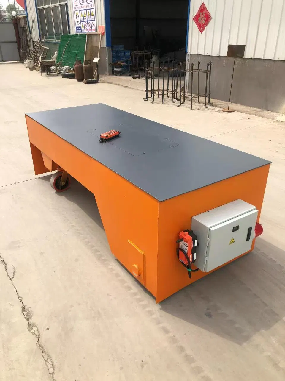 Szmc Brand 11ton 15ton VFD Motor Battery Electric Power Flat Transfer Cart