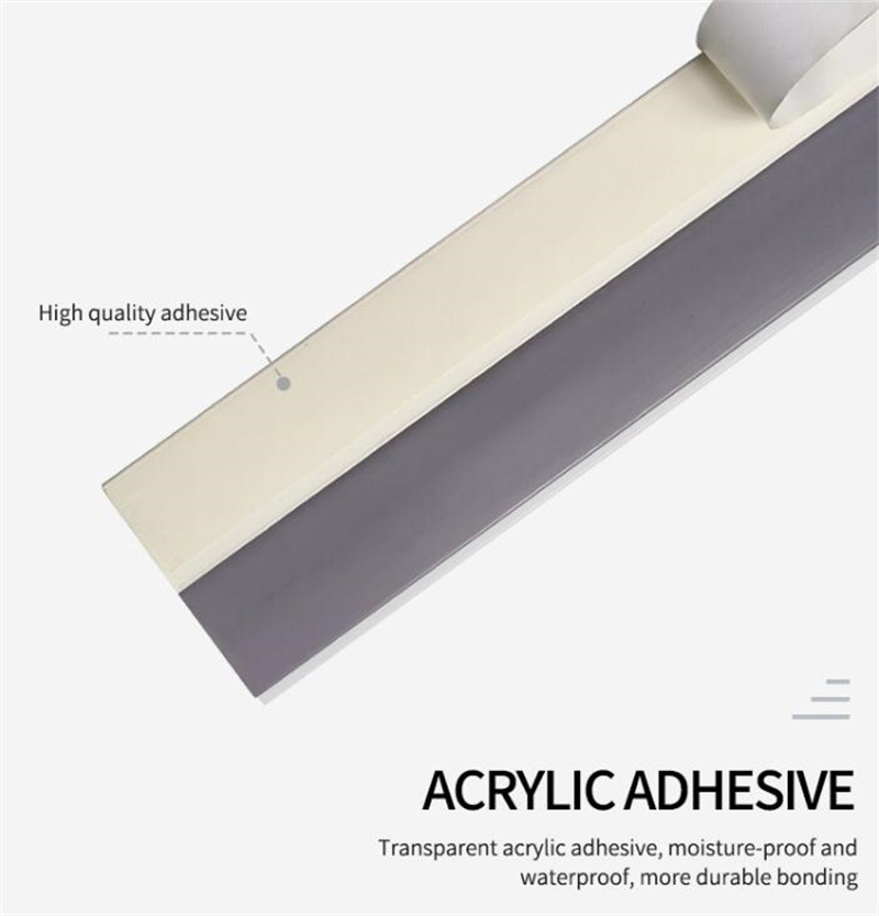 Noise &amp; Pest Isolation Self Adhesive Door Sweep Waterproof Flexible Door Bottom Seal Strip Weather Stripping for Exterior Doors