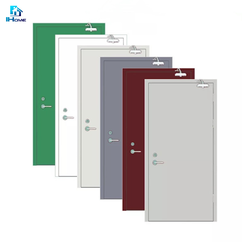 90 Minutes MDF Veneer Door Fire Rated Stainess Steel Fireproof Door