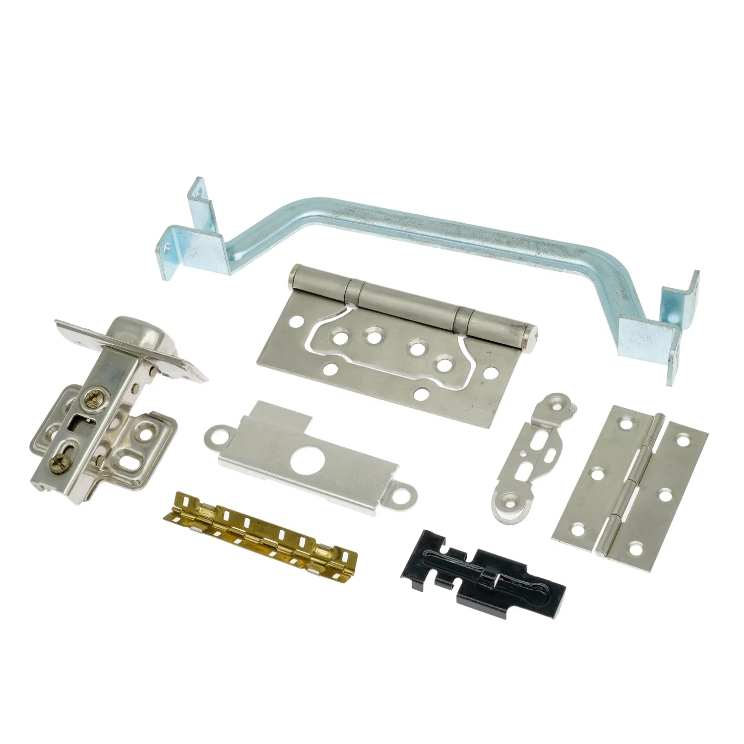 Dongguan Hardware Sheet Metal Fabrication Stamping Parts Custom Box Doors and Windows Hinge Stainless Steel Aluminum Lock Key Accessories