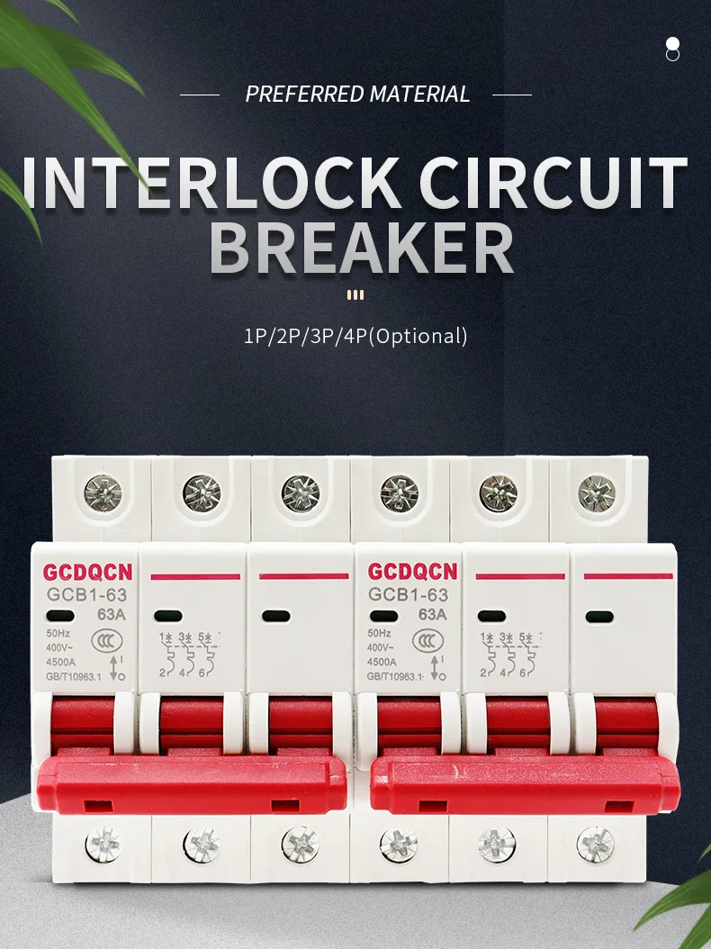 Circuit Breaker MCB Dual Power Manual Transfer Switch View 1